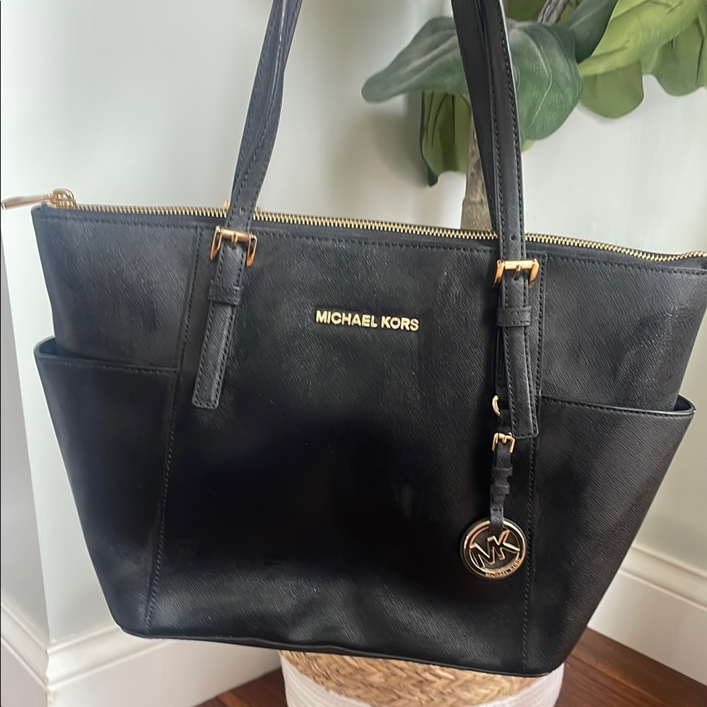 Michael Kors Black Saffiano Leather Tote